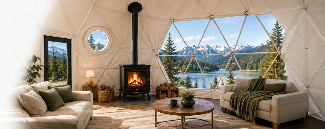Dome Heating & Fireplace Ready
